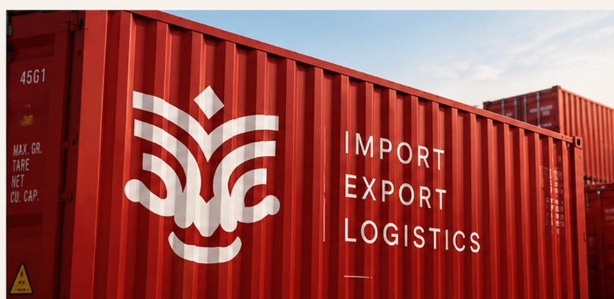 Illustrative Dragon Link-branded trading container